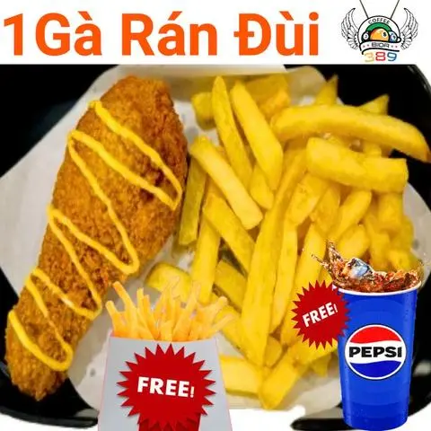 Hình ảnh Combo 1 đùi gà rán - khoai tây - ly pepsi