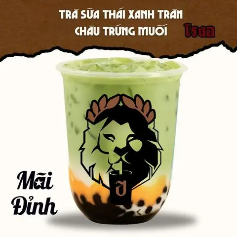 Hình ảnh Trà Sữa Thái Xanh Trân Châu Trứng Muối