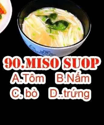 Hình ảnh D90. Miso soup (Trứng)