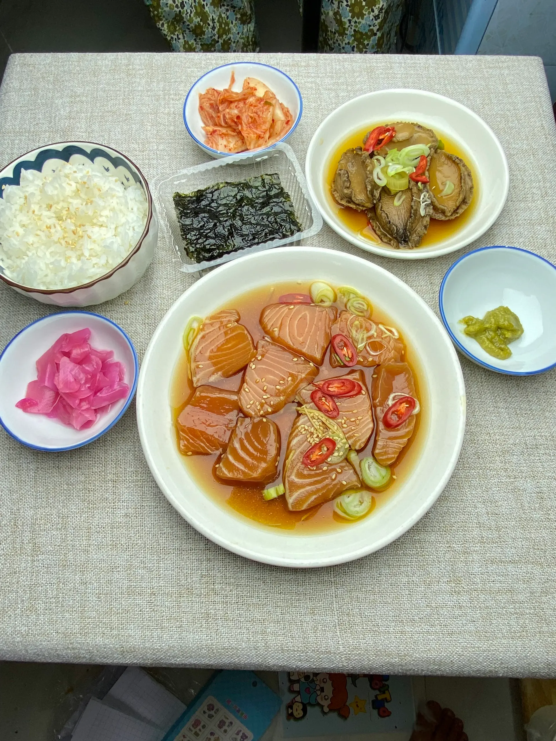 Hình ảnh Combo Cá hồi + bào ngư