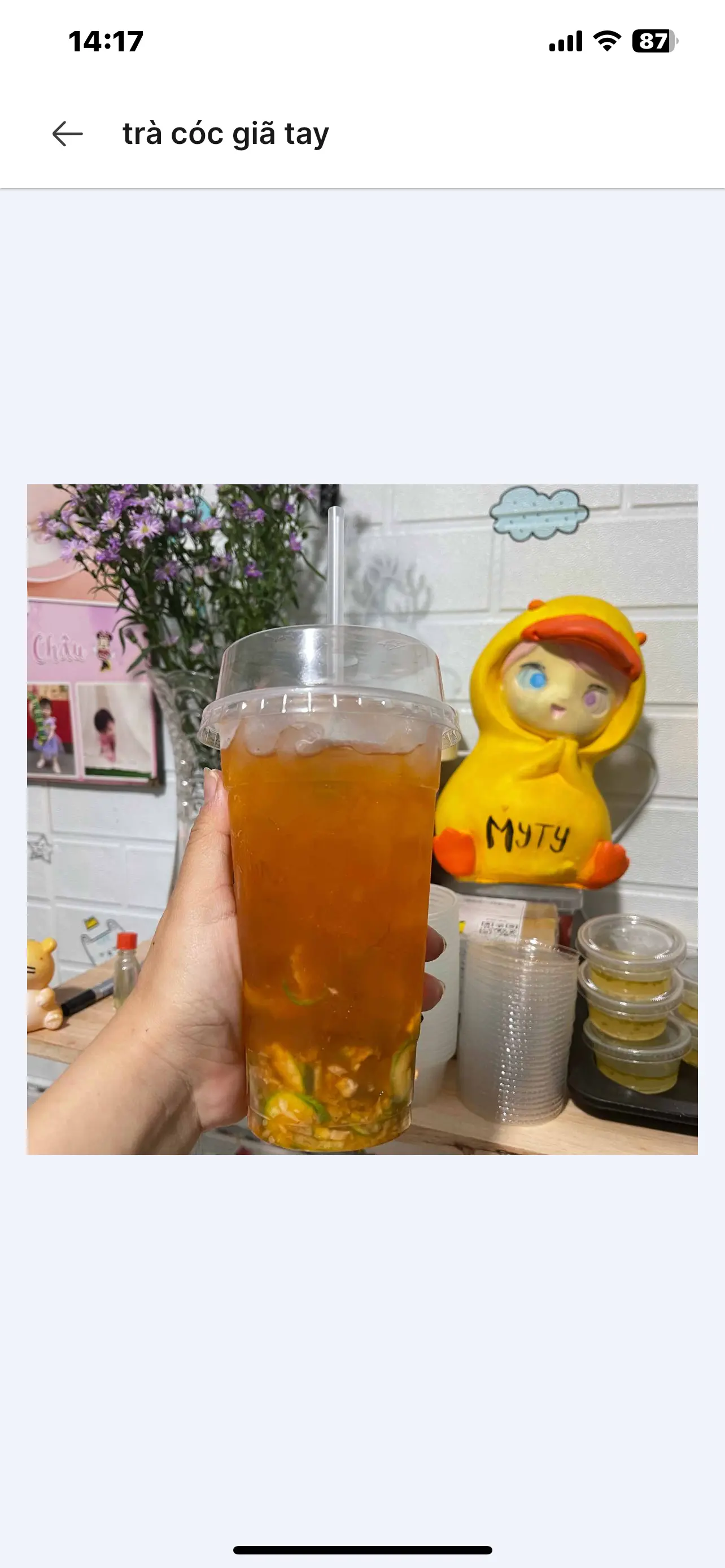Hình ảnh trà cóc giã tay