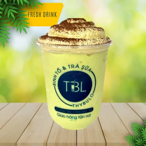 Hình ảnh Sinh tố bơ kem trứng vị cà phê cacao