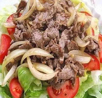 Hình ảnh thịt bò xào củ hành 