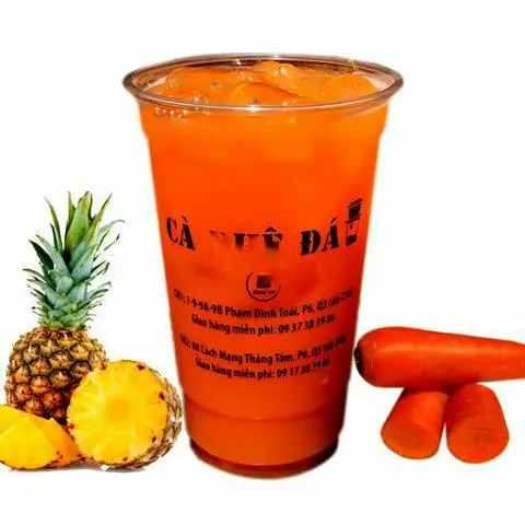 Hình ảnh Thơm + Cà Rốt Ép 500ml