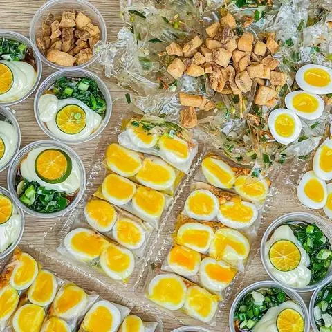 Hình ảnh Bánh tráng Cuốn Lòng Đào Bơ Trứng Chà Bông ( 10 cuốn) 