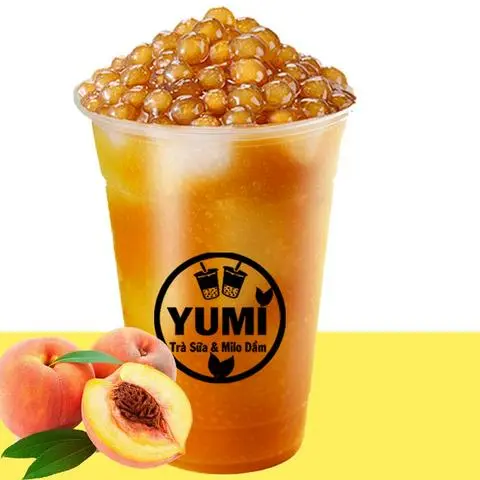 Hình ảnh Trà Đào Tươi Dầm Trân Châu (Size 700ml)