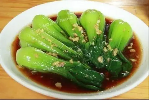 Hình ảnh Rau cải xào tỏi 