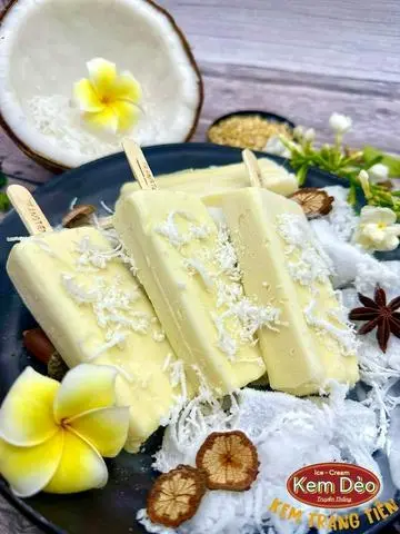 Hình ảnh kem Tràng Tiền Vị sữa dừa  10 que