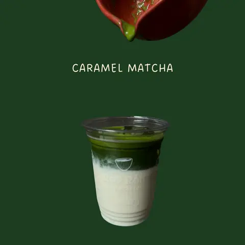 Hình ảnh Caramel matcha latte