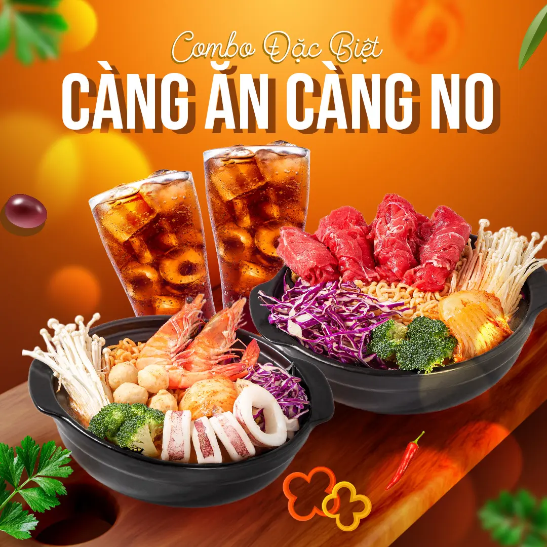 Hình ảnh 2 Mì Cay Bò + 1 Chai Pessi 