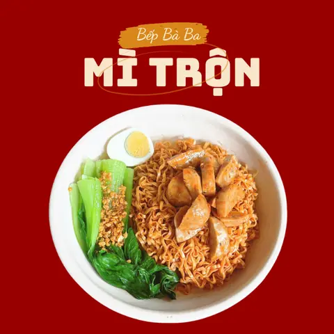 Hình ảnh Mì trộn bò viên