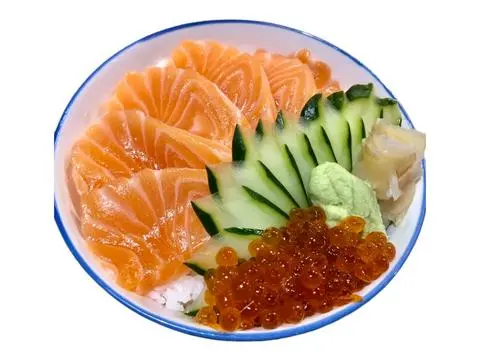 Hình ảnh Cơm cá hồi trứng cá hồi 