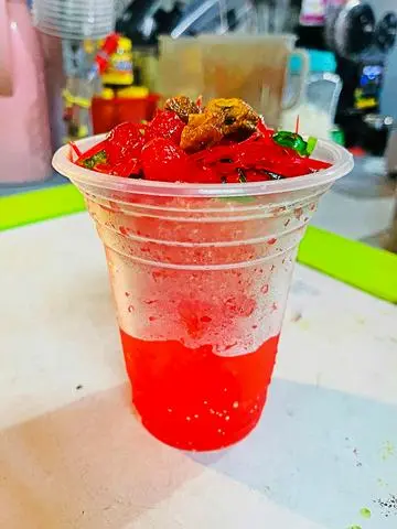 Hình ảnh Siro Đá Bào Dâu Ly Khổng Lồ 800ml