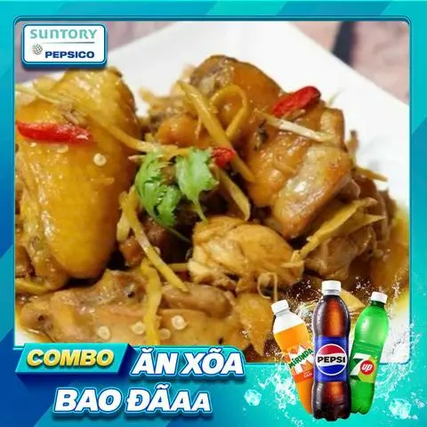 Hình ảnh Combo Cơm gà kho gừng + pepsi