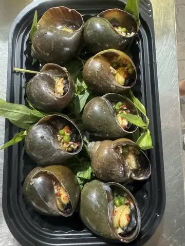Hình ảnh Ốc bươu nướng tiêu xanh