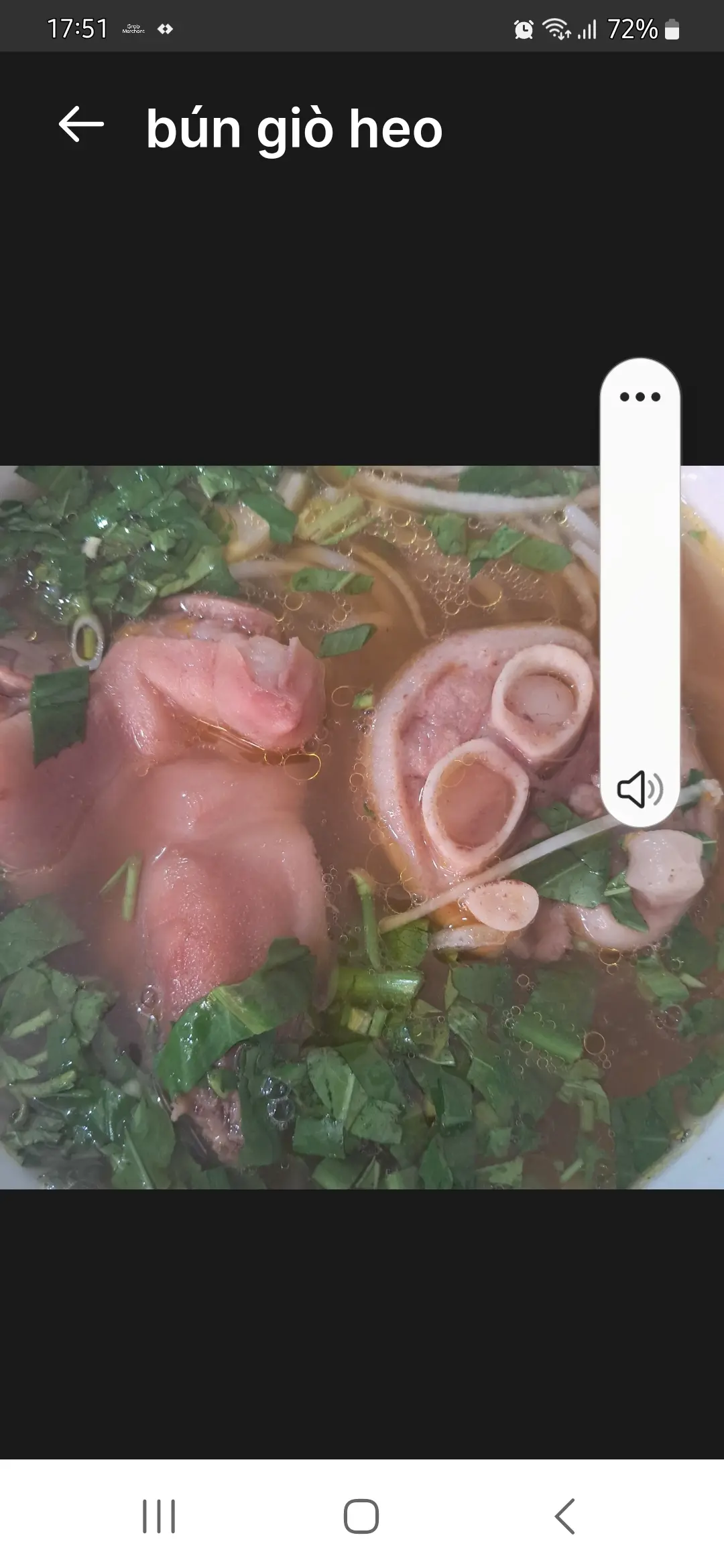 Hình ảnh bún bò giò heo