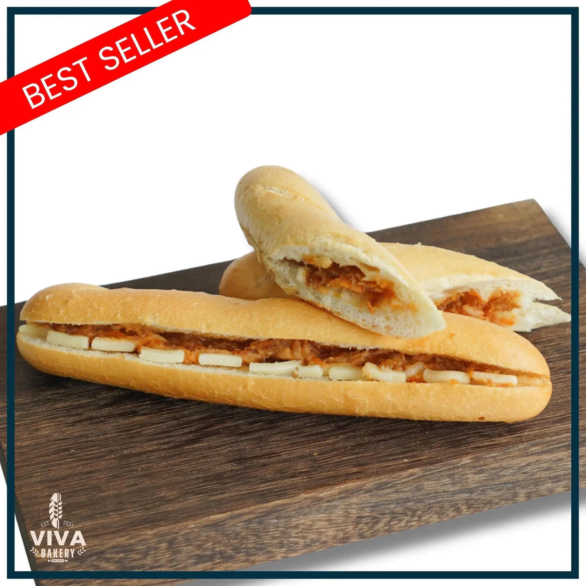 Hình ảnh Bánh Mì Que Gà Xé Phô Mai