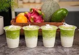 Hình ảnh SINH TỐ SỮA DỪA LÁ DỨA 