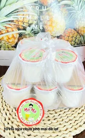 Hình ảnh Sữa chua phô mai Đà Lạt - 10 hũ