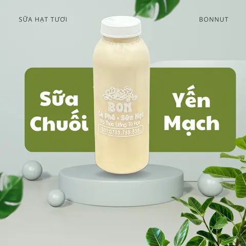 Hình ảnh Sữa chuối yến mạch