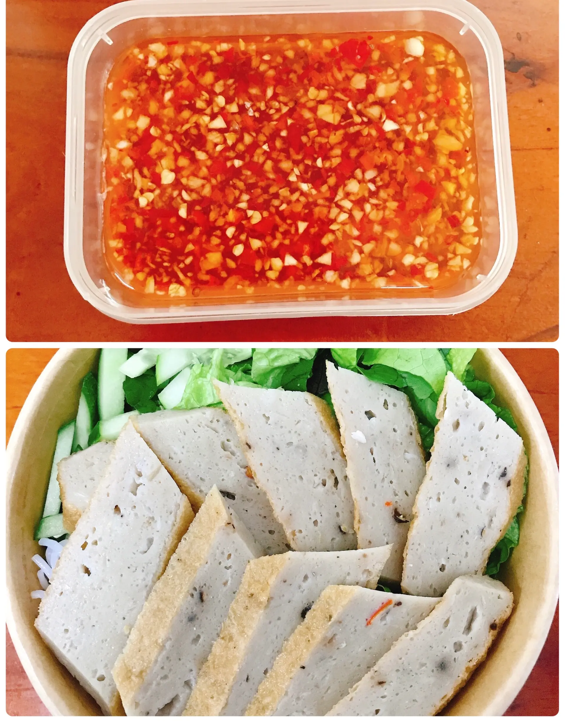 Hình ảnh Bún nước mắm tỏi ớt chả cá