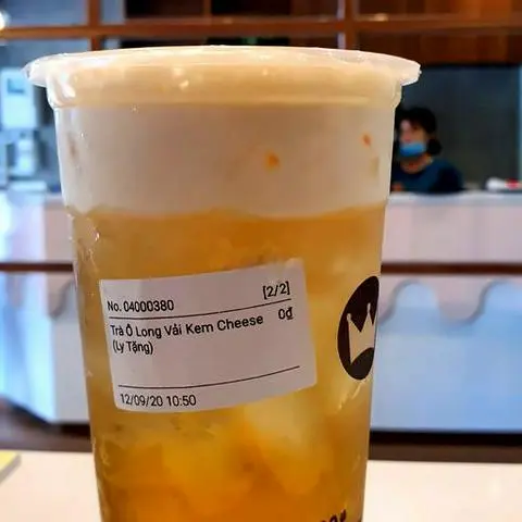 Hình ảnh Trà Ô Long Vải Kem Cheese