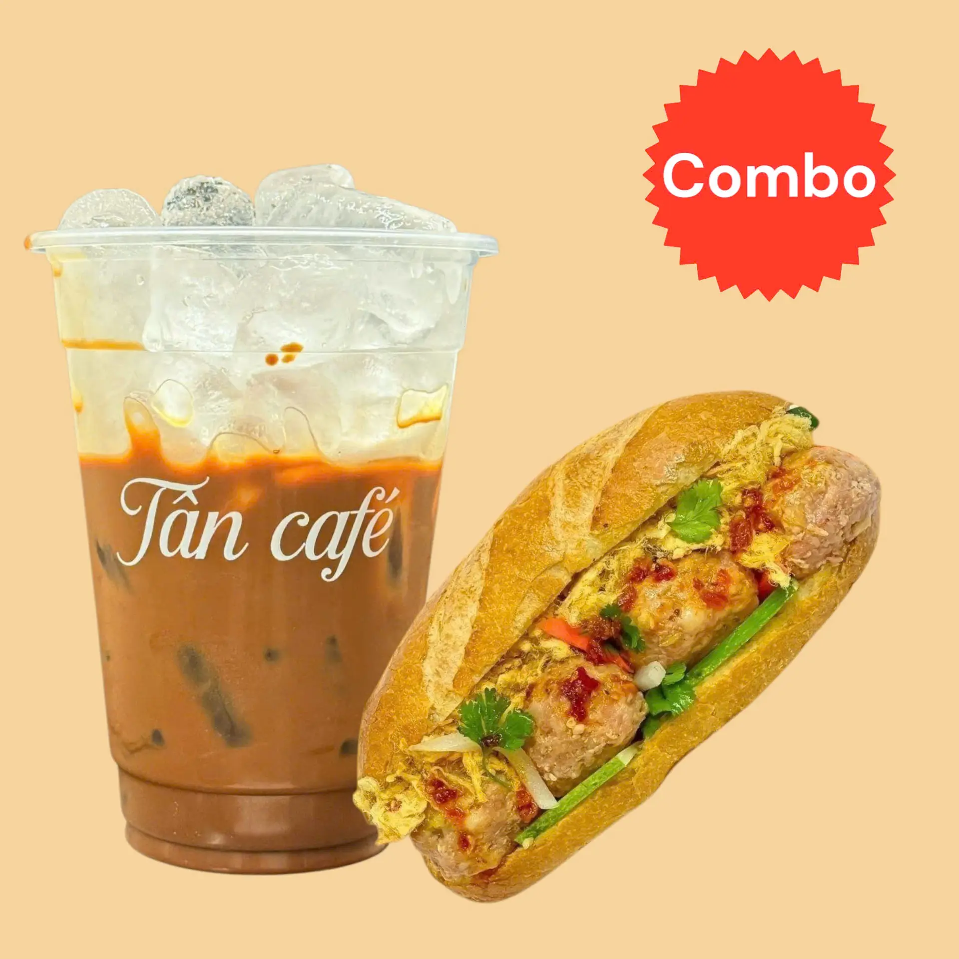 Hình ảnh Combo Bánh Mì Xíu Mại + Phin Sữa