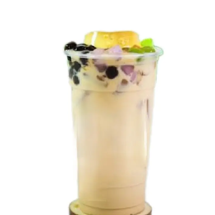 Hình ảnh Trà Sữa O Long Bánh Flan Full Topping - Ly 700ml