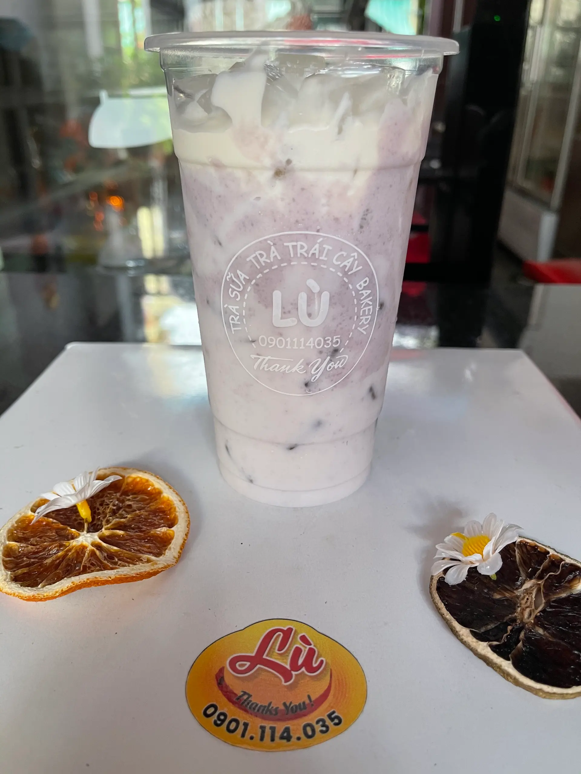 Hình ảnh Latte khoai môn