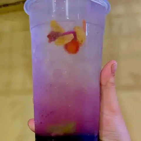 Hình ảnh soda mạnh bà ( topping ngũ vị)