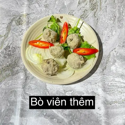 Hình ảnh bò viên thêm