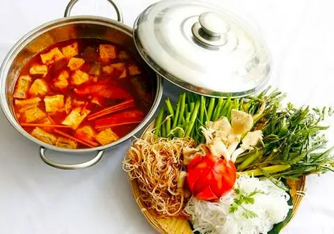 Hình ảnh lẩu chay đặc biệt