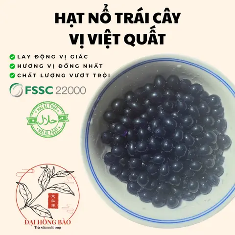 Hình ảnh Hạt nổ trái cây vị việt quất