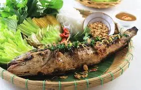 Hình ảnh CÁ LÓC NƯỚNG TRUI 