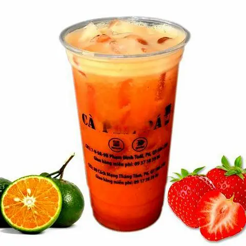 Hình ảnh Cam Dâu Tươi Ép 700ml