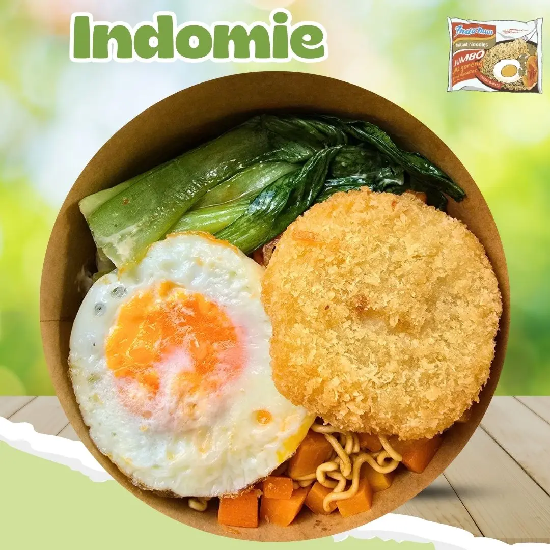 Hình ảnh Mì Indomie Burger Tôm