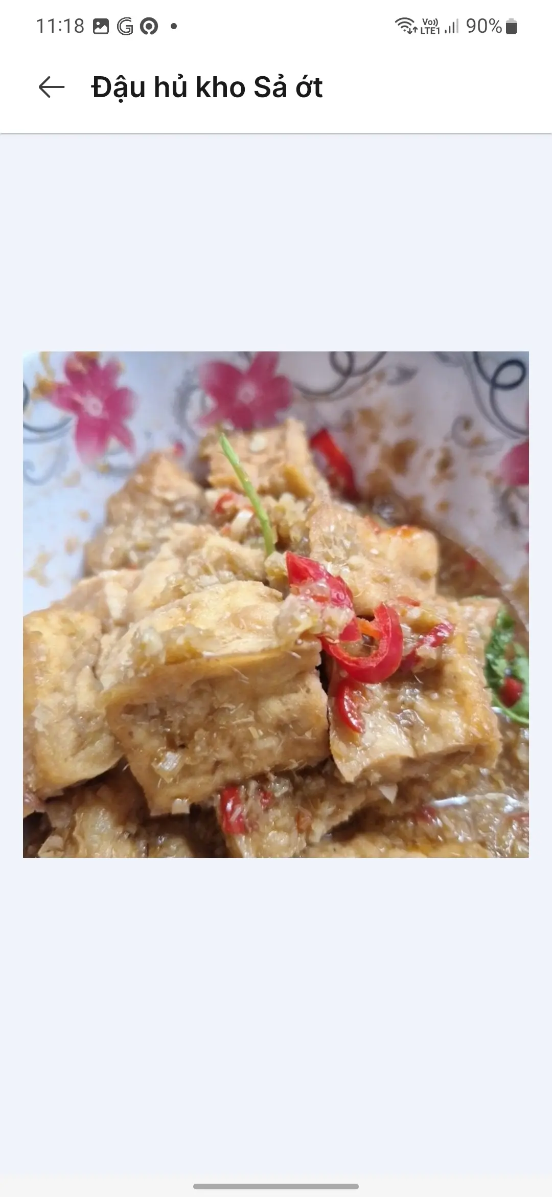 Hình ảnh Cơm Đậu hủ kho Sả ớt