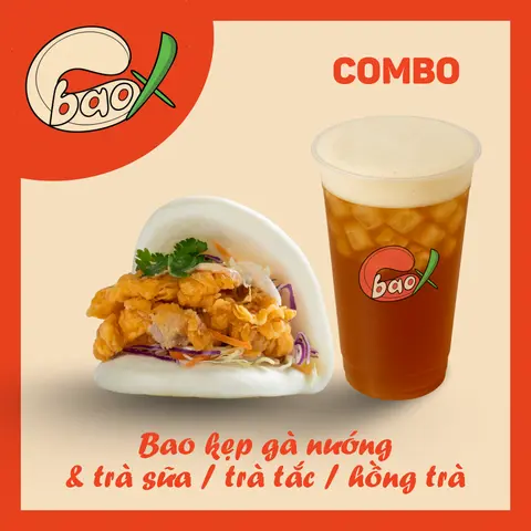 Hình ảnh Bao kẹp gà nướng & Trà