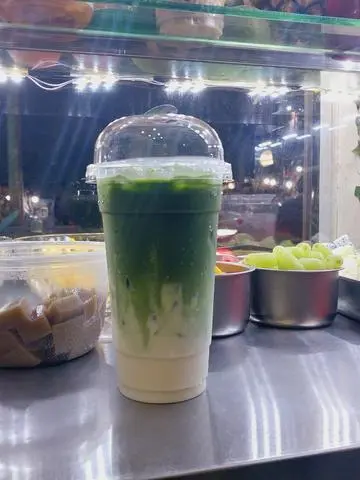 Hình ảnh Sữa gấu Matcha thạch truyền thống 
