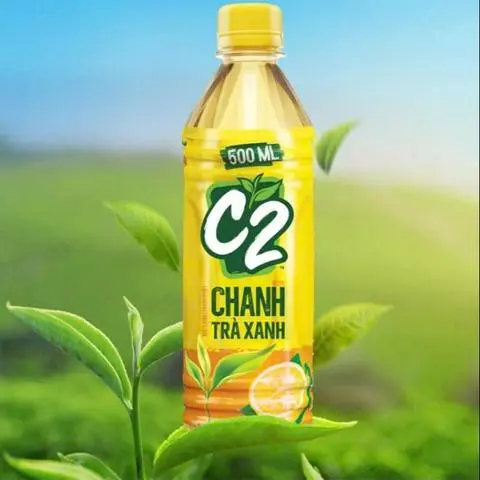 Hình ảnh Trà Xanh C2 Chai 455ml