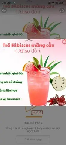 Hình ảnh Trà Hibiscus Mãng Cầu