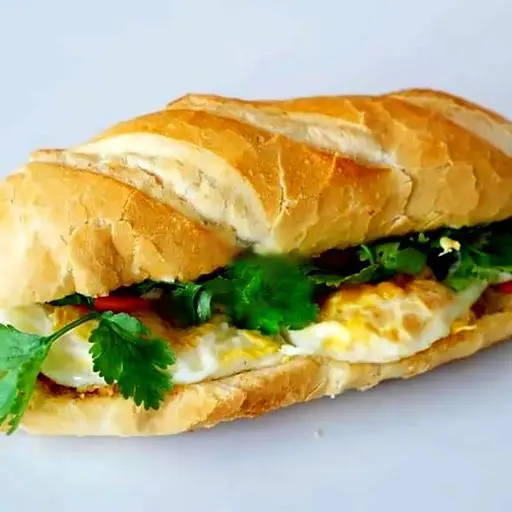 Hình ảnh Bánh mì ốp la 2 trứng