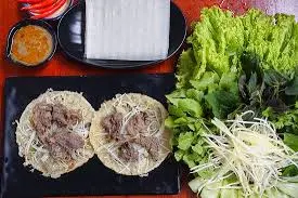 Hình ảnh bánh xèo thịt bò