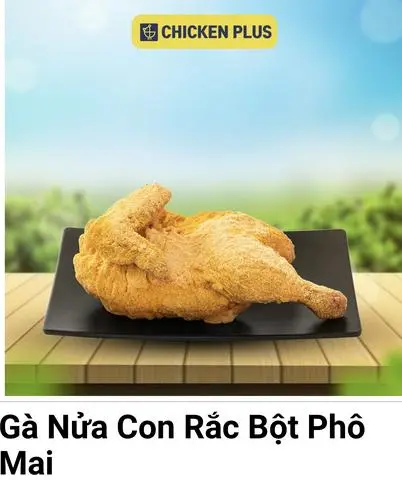 Hình ảnh Gà nửa con xốt phô mai cay