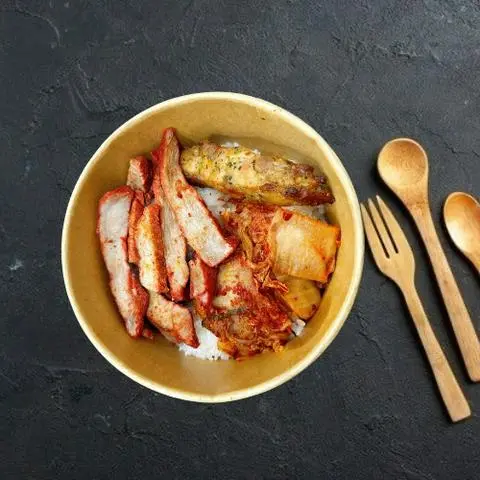 Hình ảnh Cơm Gà Xiên Nướng, Xá Xíu