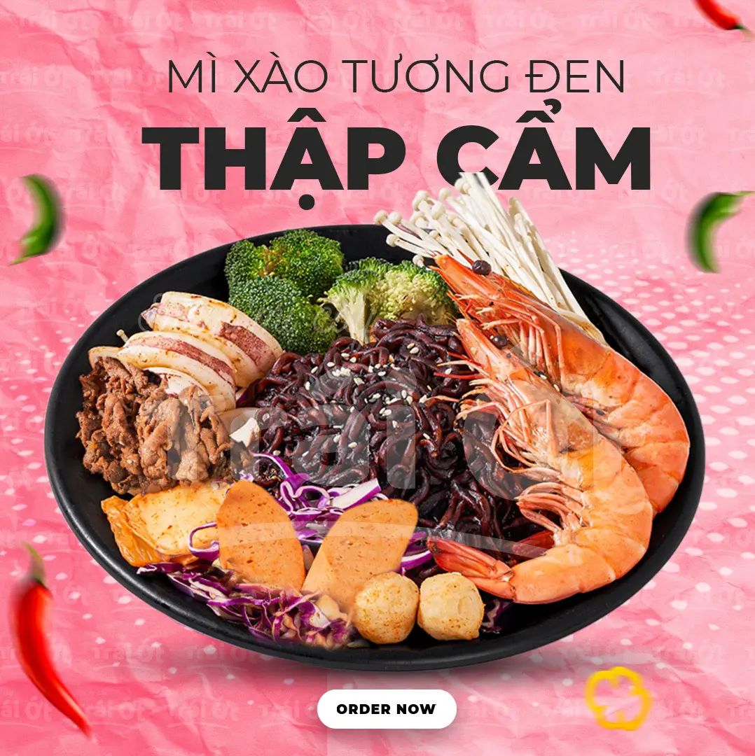 Hình ảnh Mì Xào Tương Đen Thập Cẩm