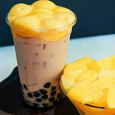 Hình ảnh  Trà sữa socola pudding trứng
