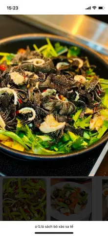 Hình ảnh Lá sách bò xào sa tế