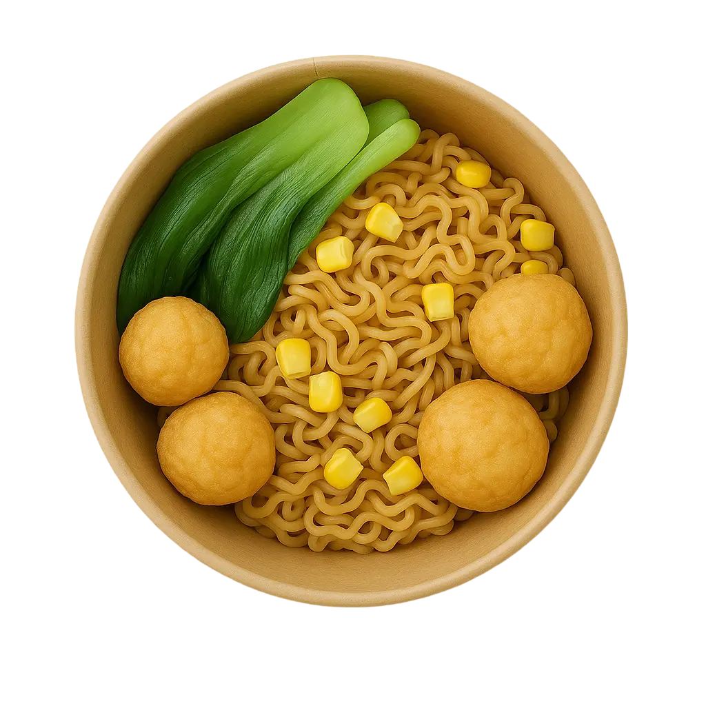Hình ảnh Mì trộn Indomie cá viên