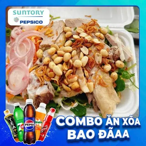 Hình ảnh combo gỏi thịt 1 người + nước ngọt SPVB